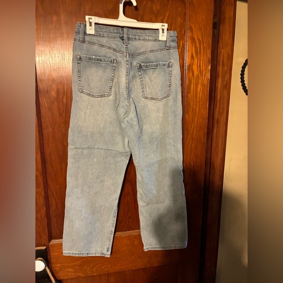 Highest Rise Straight Distressed Jeans - Picture 2 of 2